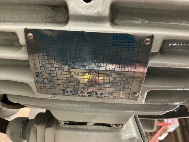 TC Axial #18B4 TCTA, exhaust fan, 3 HP, 3490 RPM, 230/4690 V. - Image 10