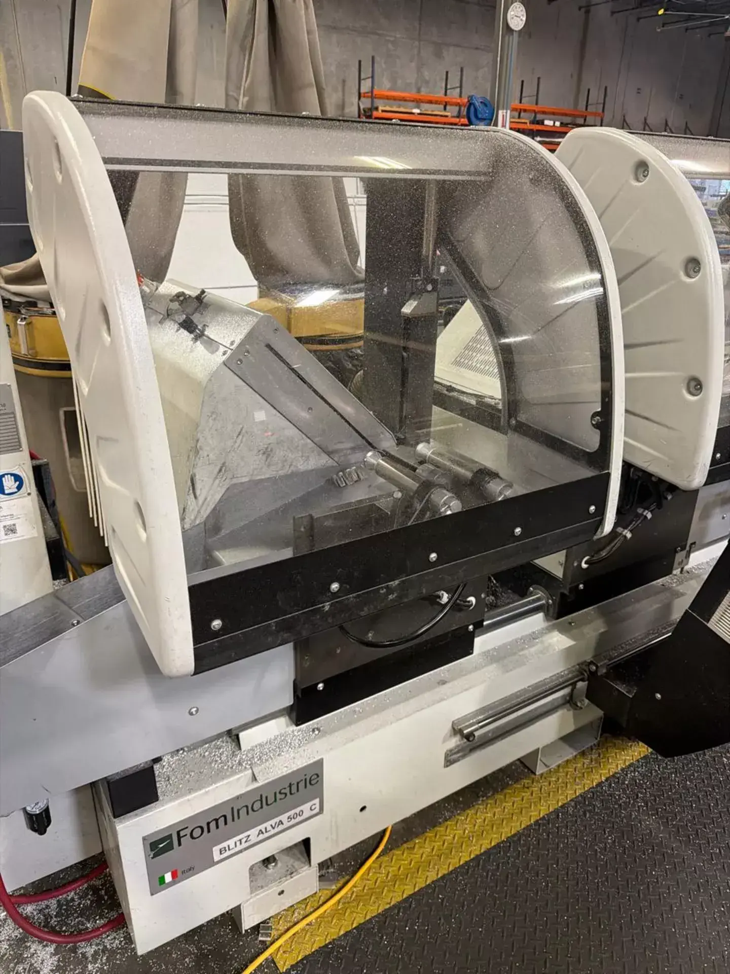 21.6" FOM Industries #Blitz-Alva-550-Theta, CNC double head miter saw, saw blade head with automatic - Image 2