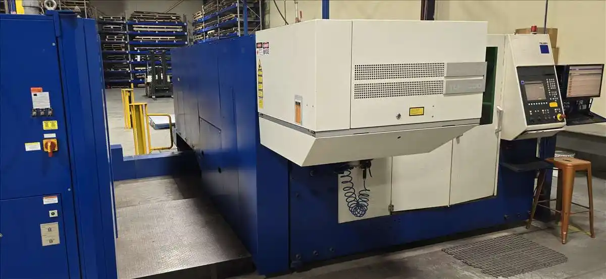 Trumpf #TruMatic-L3030S, 4000 watt CNC C02 laser, Siemens CNC Control, automatic shuttle table, 2006 - Image 2