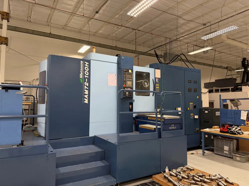 Matsuura #MAM72-100H, 4-Axis CNC Horizontal Machining Center, 37.7" X/Y/Z, 24.8" x 24.8" pallet, 12000 RPM - Image 1