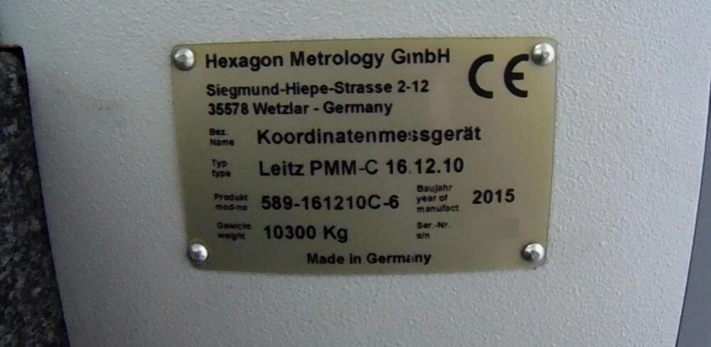Hexagon #Leitz-PMM-C-16.12.10, Coordinate Measuring Machine, 63" X, 47" Y, 39" Z, fixed-bridge, moving table - Image 3