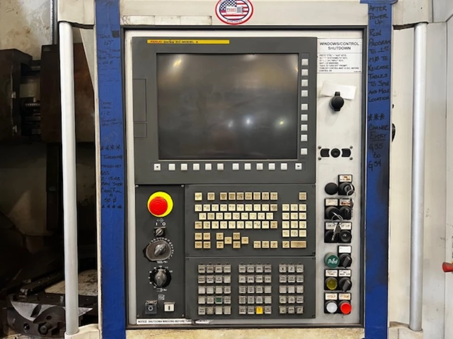 MAG #VTC-1600, CNC Vertical Boring Mill, 63" chuck, 78.7" swing, 68.89" ram stroke, C-axis live tooling, 450 - Image 4