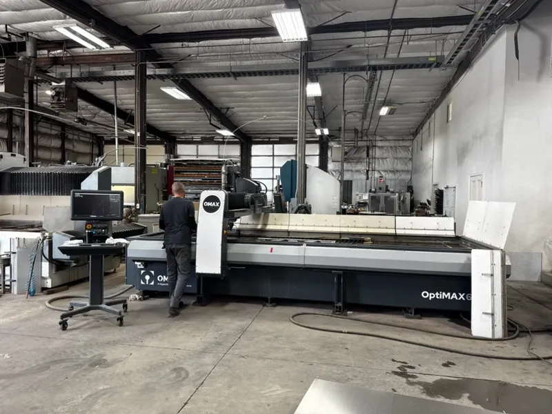 Omax #Optimax-60X, 5-Axis CNC Waterjet, 5.1' x 13' table, 40 HP, 60,000 psi, 350 IPM traverse, 600 lb. - Image 2