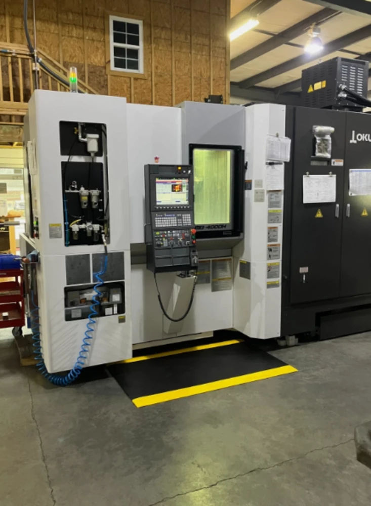 Okuma #MB-4000H, 4-Axis CNC Horizontal Machining Center, 24.6" X/Y/Z, 15.7" x 15.7" pallet, 15000 RPM, 60 - Image 2
