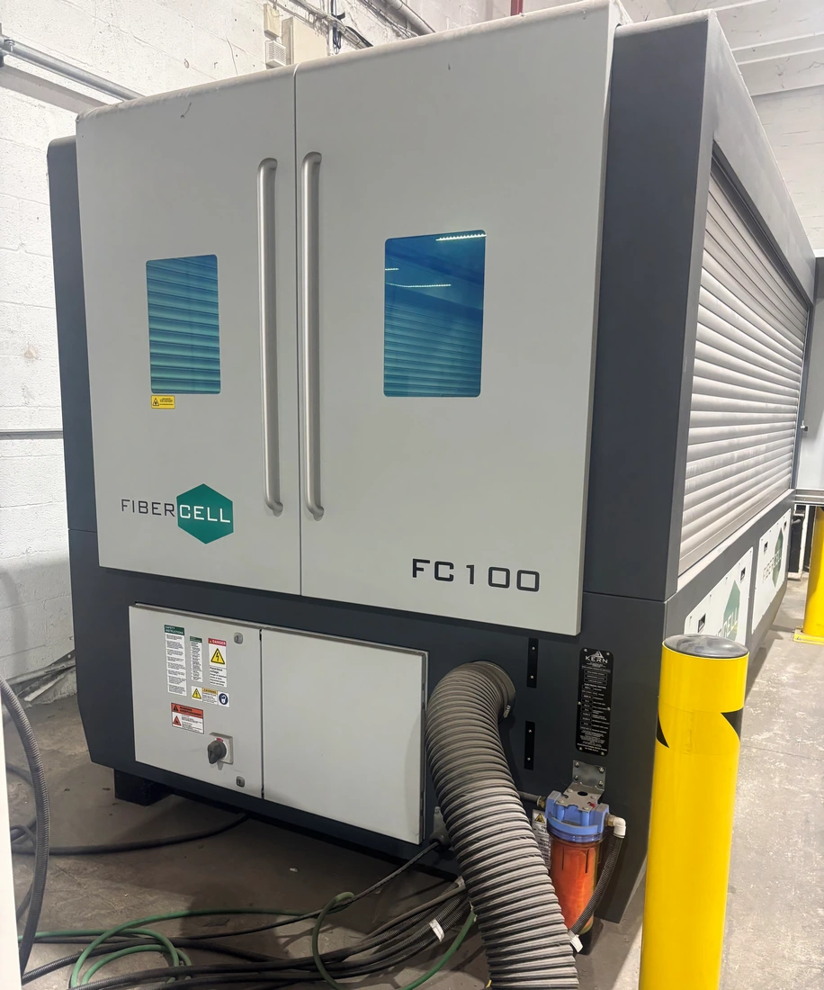 Kern #FiberCell-FC100, CNC Fiber Laser, 2000 watt, 4' x 8' table, Ytterbium fiber source, chiller, dust - Image 1