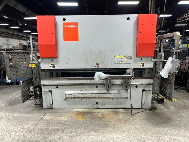 176 Ton, Bystronic #Xact-160, CNC press brake, 10' overall, 18.9" open, 8.66" stroke, 16.5" throat, 4-axis - Image 1