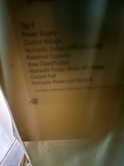 1.8 GPM Summit Valve #HPU-5-0-V-4, Hydraulic Power Unit, 3 HP, 2000 psi, 10-gallon reservoir, control panel - Image 2