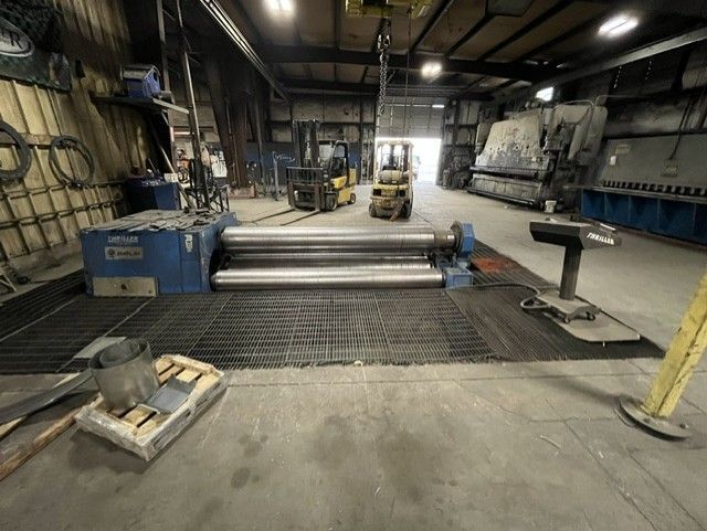 120" x 1" Birlik Durma #HSM-4, Plate Roll, 3/4" pre-bend, 40 HP, 16.5" diameter roll top/bottom, 13" diameter - Image 1