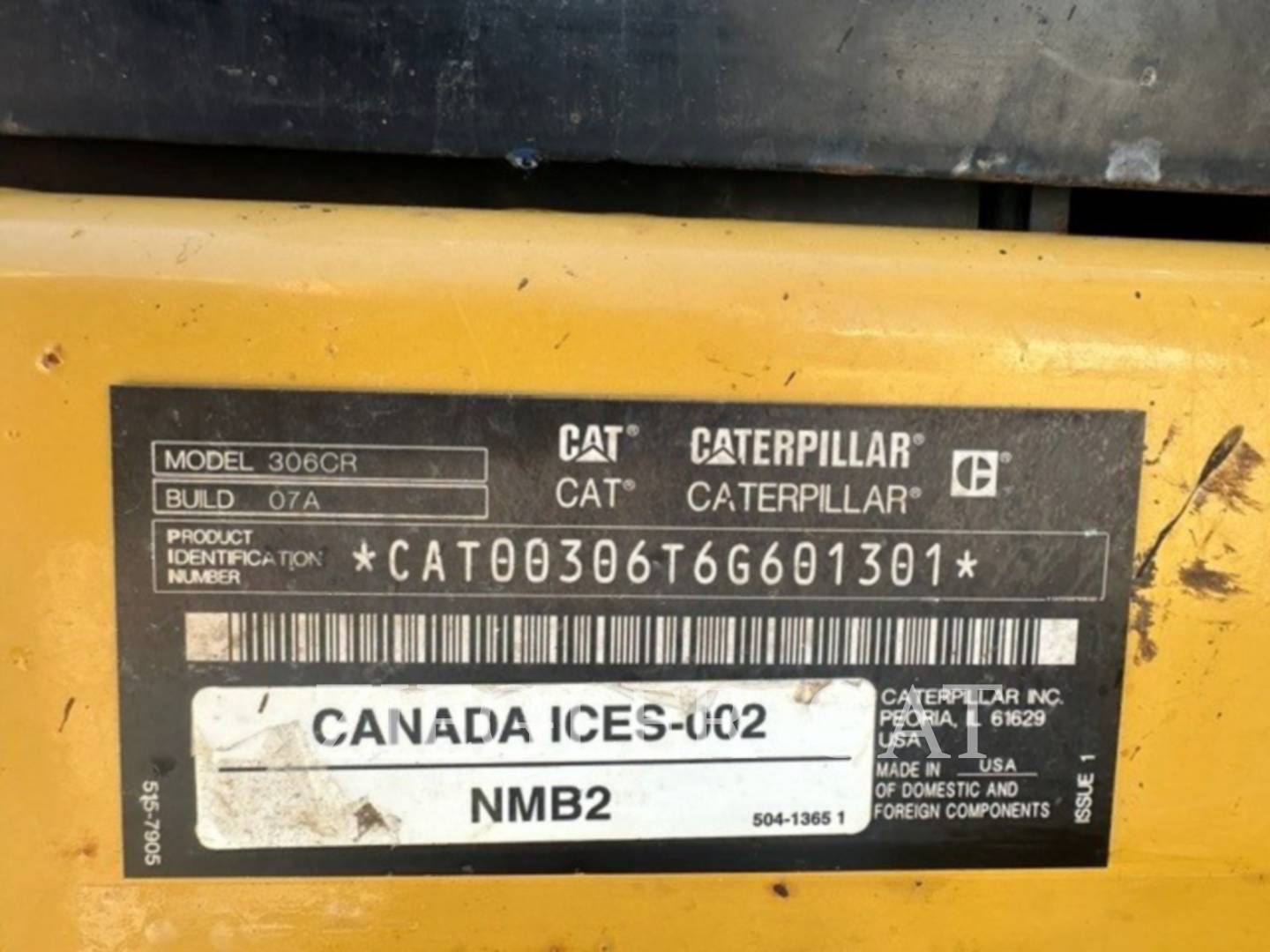 Caterpillar 306-07CR, Excavator, 987 hours, S/N: 6G601301, 2020 - Image 6