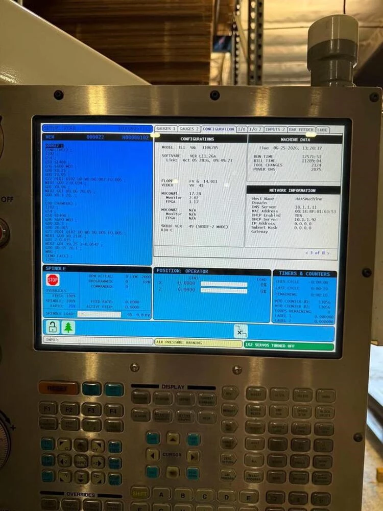 Haas #TL-1, CNC Lathe, 20" swing, 16" turning diameter, 30" machining length, 8" chuck, 12 HP, 2000 RPM - Image 9