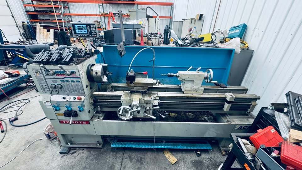 17" x 60" Acra #1760TE, Geared Head Engine Lathe, 12.5" bed width, 24-7/16" swing in gap, 9.84" cross slide - Image 1