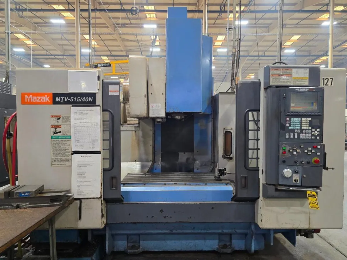 Mazak #MTV-515/40N, CNC Vertical Machining Center, 41" X, 20" Y, 22" Z, 51.18" x 21.52" table, 30 HP, 6000 - Image 2