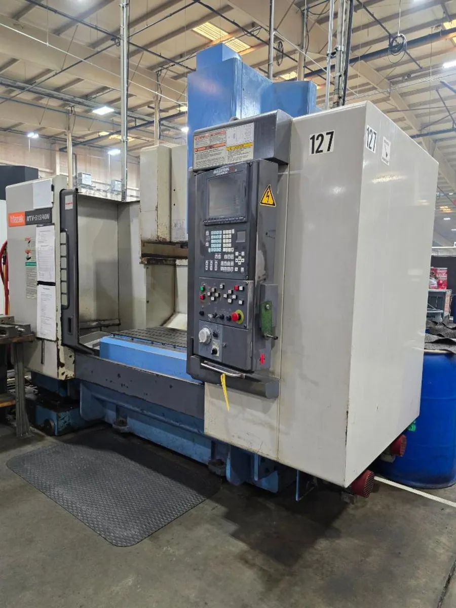 Mazak #MTV-515/40N, CNC Vertical Machining Center, 41" X, 20" Y, 22" Z, 51.18" x 21.52" table, 30 HP, 6000 - Image 9