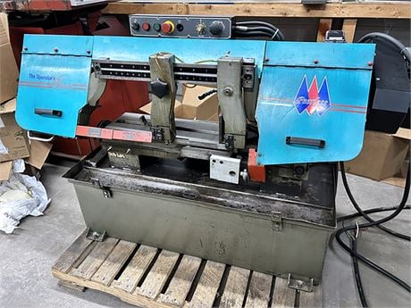 10" Round, 5" x 18" Rectangle Capacity, Peerless #Champ-VII, horizontal band saw, 45° miter cutting pivot - Image 2