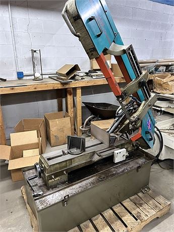 10" Round, 5" x 18" Rectangle Capacity, Peerless #Champ-VII, horizontal band saw, 45° miter cutting pivot - Image 3