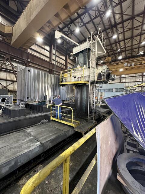 6.3" Skoda #W160-HC, Floor Type Horizontal Boring Mill, 236.22" X, 157.48" Y, 49.21" Z, 1120 RPM, Siemens - Image 6