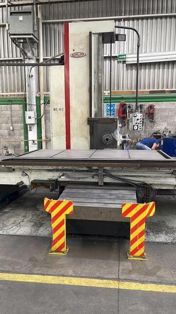 4" Nomura #B-100WP, Table Type Horizontal Boring Mill, 98" X, 60" Y, 27" spindle travel, 48" x 96" table, 20 - Image 3