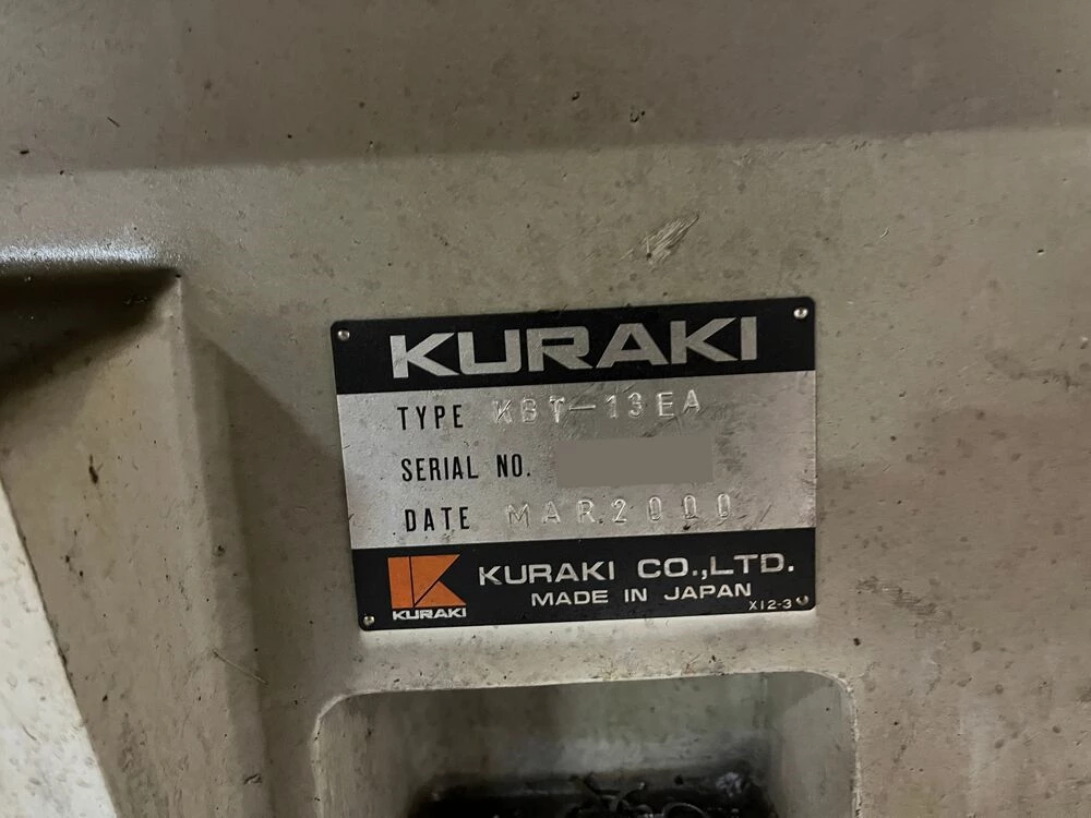 5.1" Kuraki #KTB-13EA, CNC Horizontal Boring Mill, 157.4" X, 90.5" Y, 51.2" Z, 86.61" x 70.87" table, 60 HP - Image 4