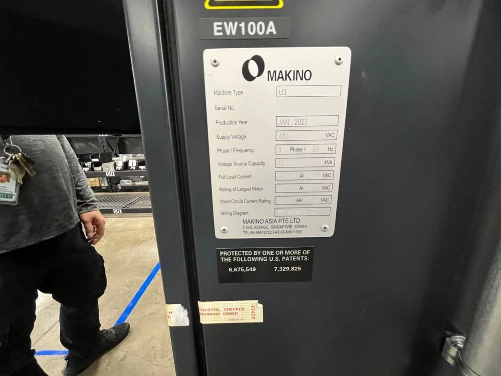 Makino #U3, CNC Wire Electrical Discharge Machine, 14.6" X, 10.6" Y, 8.7" Z, Hyper-i CNC, 480 Volt, 2023 - Image 9
