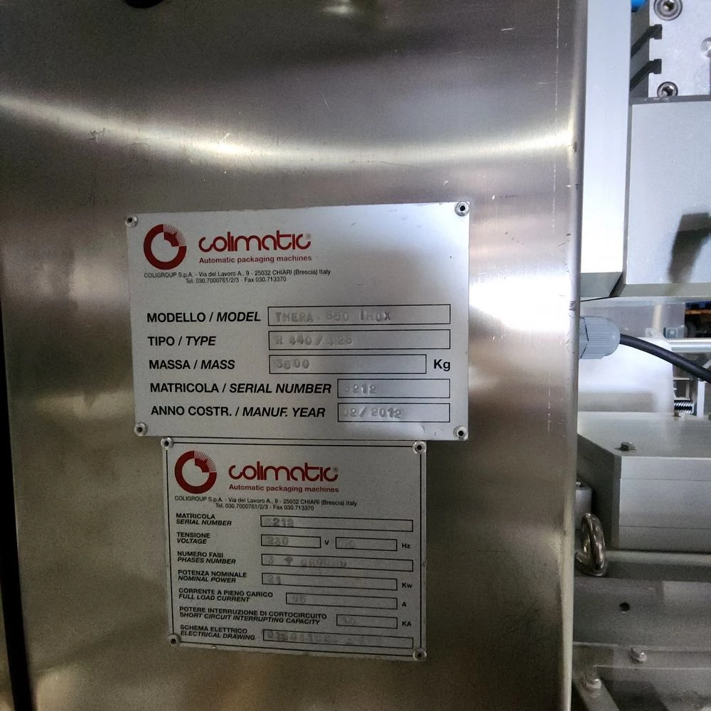Colimatic #Therma-650-INOX, Thermoformer, 15-20 cycles/min., 2012 - Image 7