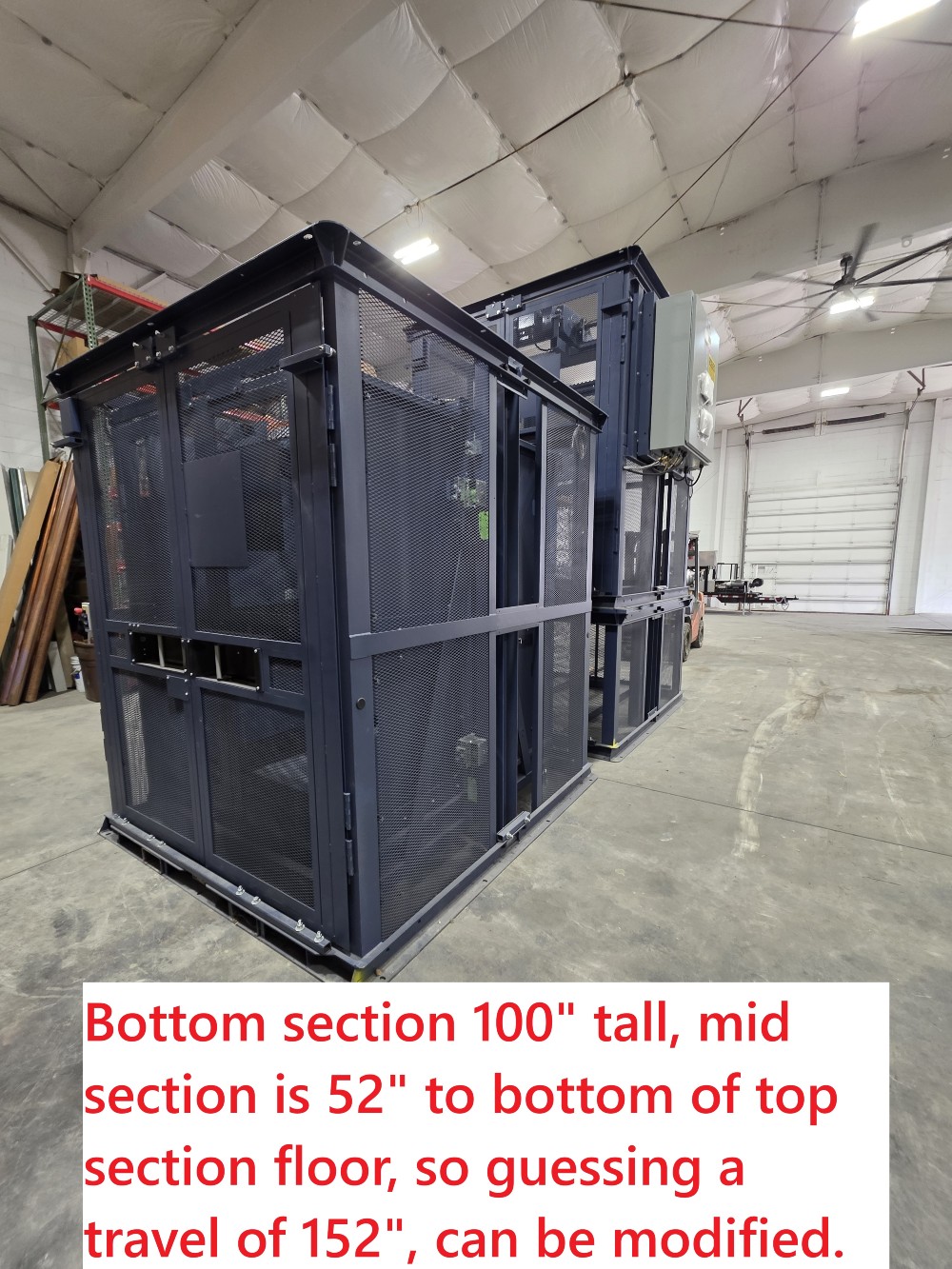 PFlow Mechanical Vertical Reciprocating Conveyor, 2500 Lb Capacity, 2 Stop, Brand New - Image 1