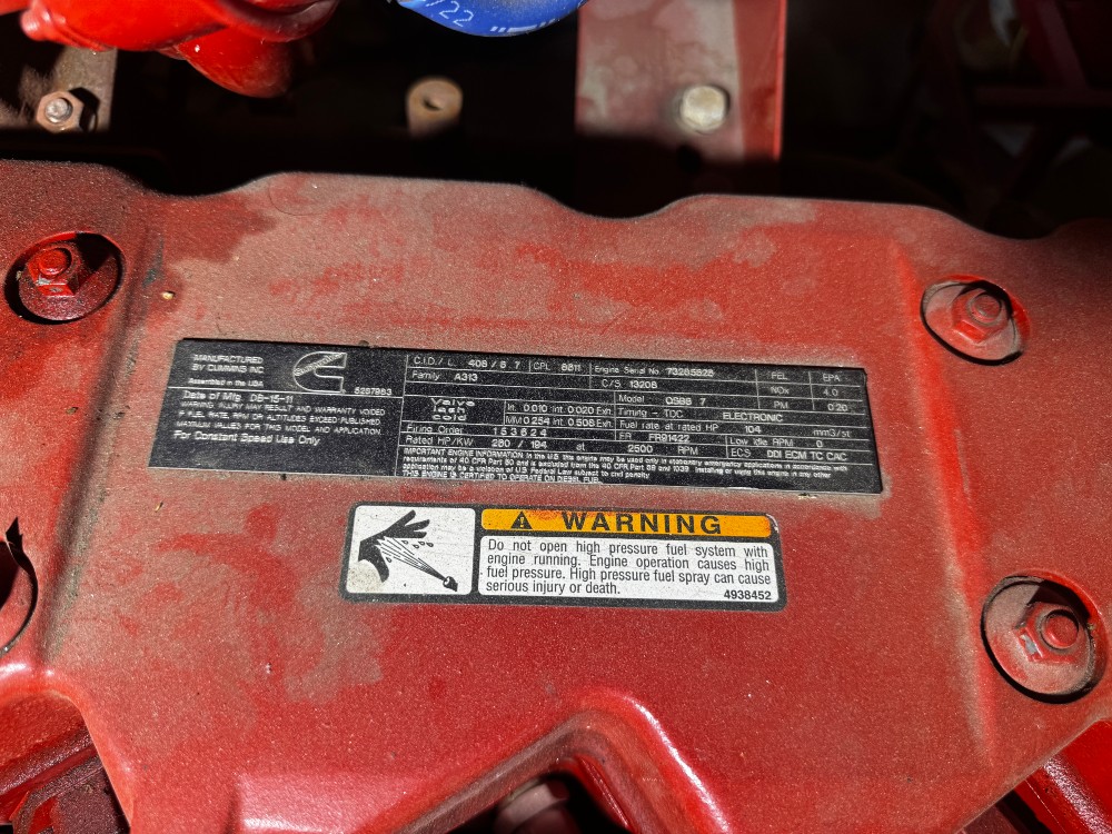 2500 GPM @ 251' TDH, Cummins #CFP7E-F40, diesel fire pump package, 2500 GPM Aurora Centrifugal 600 hours - Image 4
