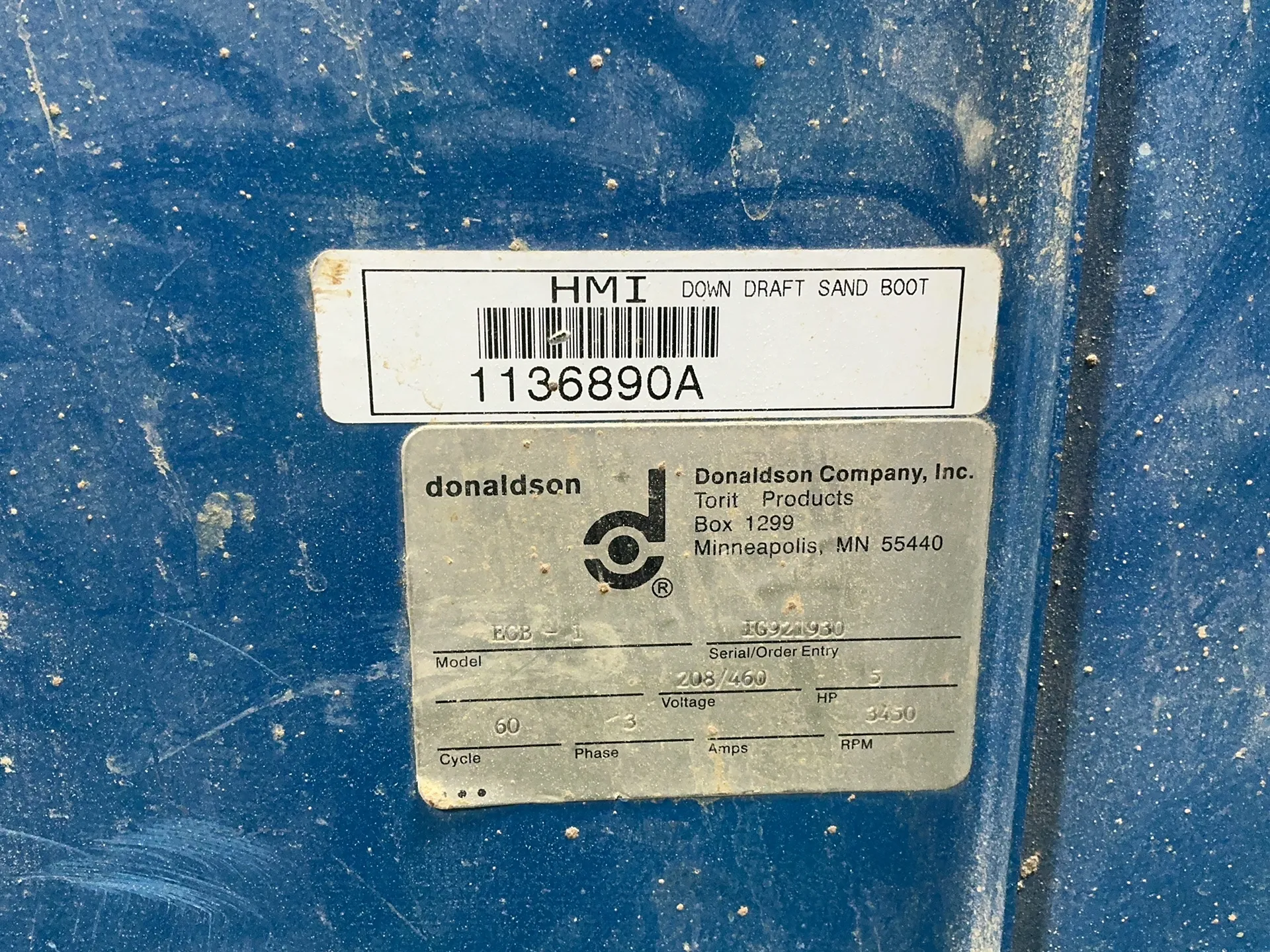 Donaldson #ECB-1, dust collector, 5 HP, 208/460 V., 3 phase - Image 6