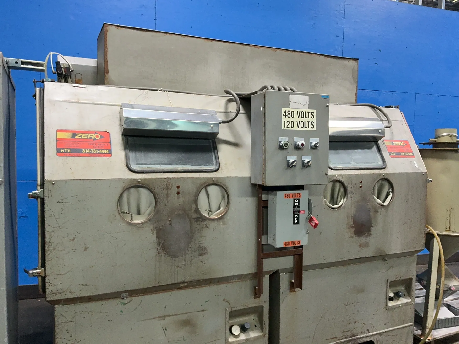 Zero Mfg #BNP-220, sand blast cabinet, 208-230/460 V., 3 phase - Image 4