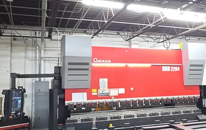 243 Ton, Amada #HRB2204, hydraulic press brake, 2022 - Image 6