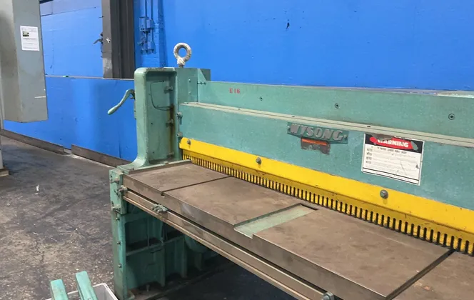 10 gauge x 6' Wysong #1072, power squaring shear - Image 4