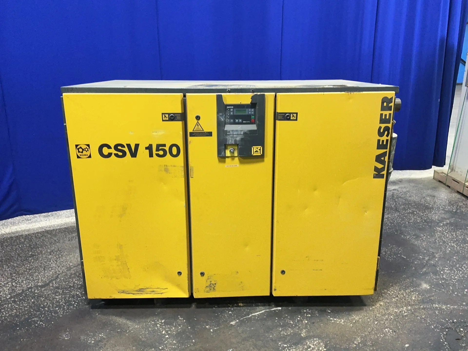 555 acfm, 14 psi, Kaesar #CSV-150, air compressor, 40 HP, 3600 RPM, Sigma Control, 230/460 V., 2003 - Image 1