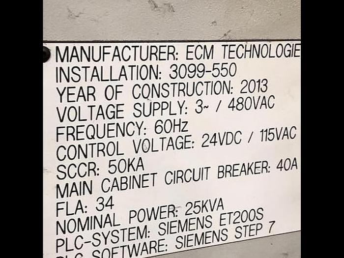 ECM Technologies, Vacuum Carburizing Furnace, Siemens PLC Controls, 2013 - Image 2