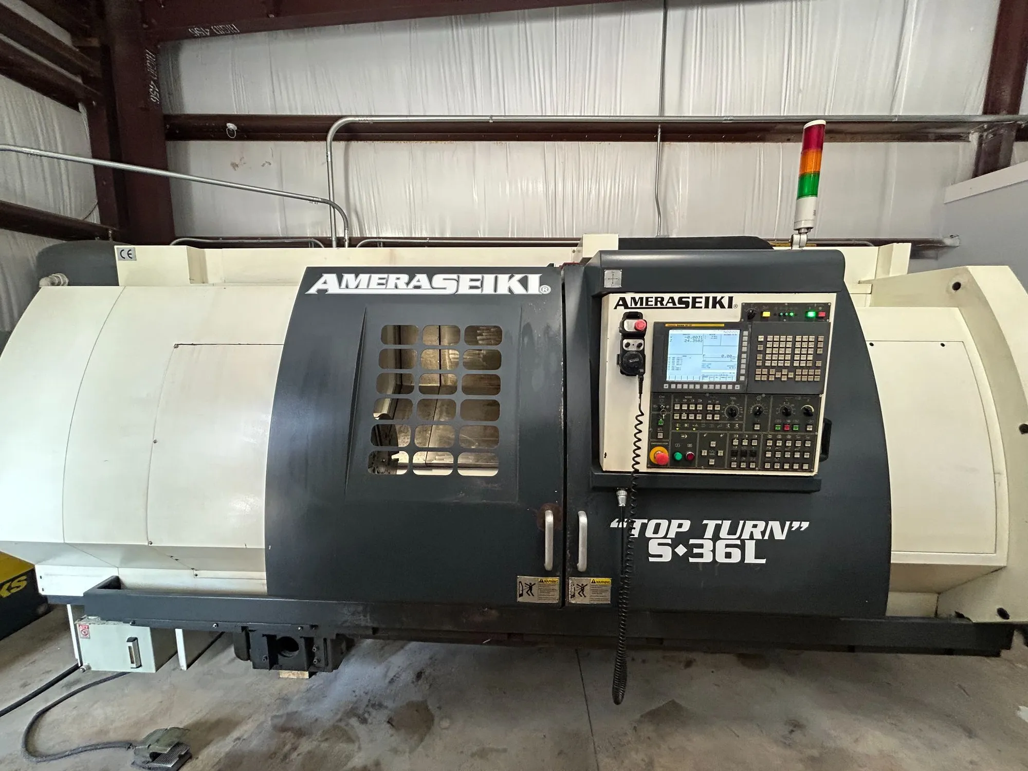 Amera Seiki #CNC-S36L, CNC Lathe, 19.6" diameter, 1,200 RPM, 35 HP, 220 V., 3-Phase, 2018 (2 available) - Image 1