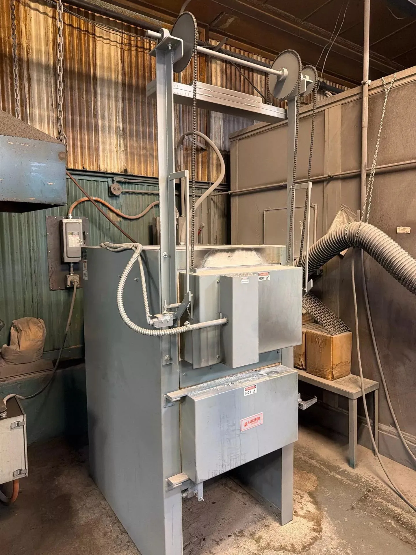 12" x 12" x 24" Lucifer #HL82-M24, Dual Chamber Heat Treat/Draw Furnace, 2300&deg;F/1200&deg;F, 26 KW, 230 V. - Image 2