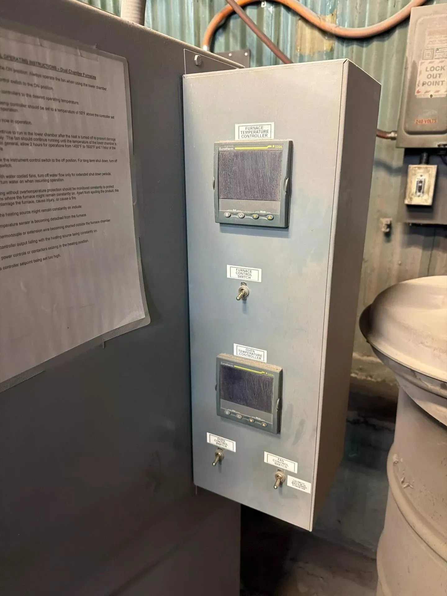 12" x 12" x 24" Lucifer #HL82-M24, Dual Chamber Heat Treat/Draw Furnace, 2300&deg;F/1200&deg;F, 26 KW, 230 V. - Image 5