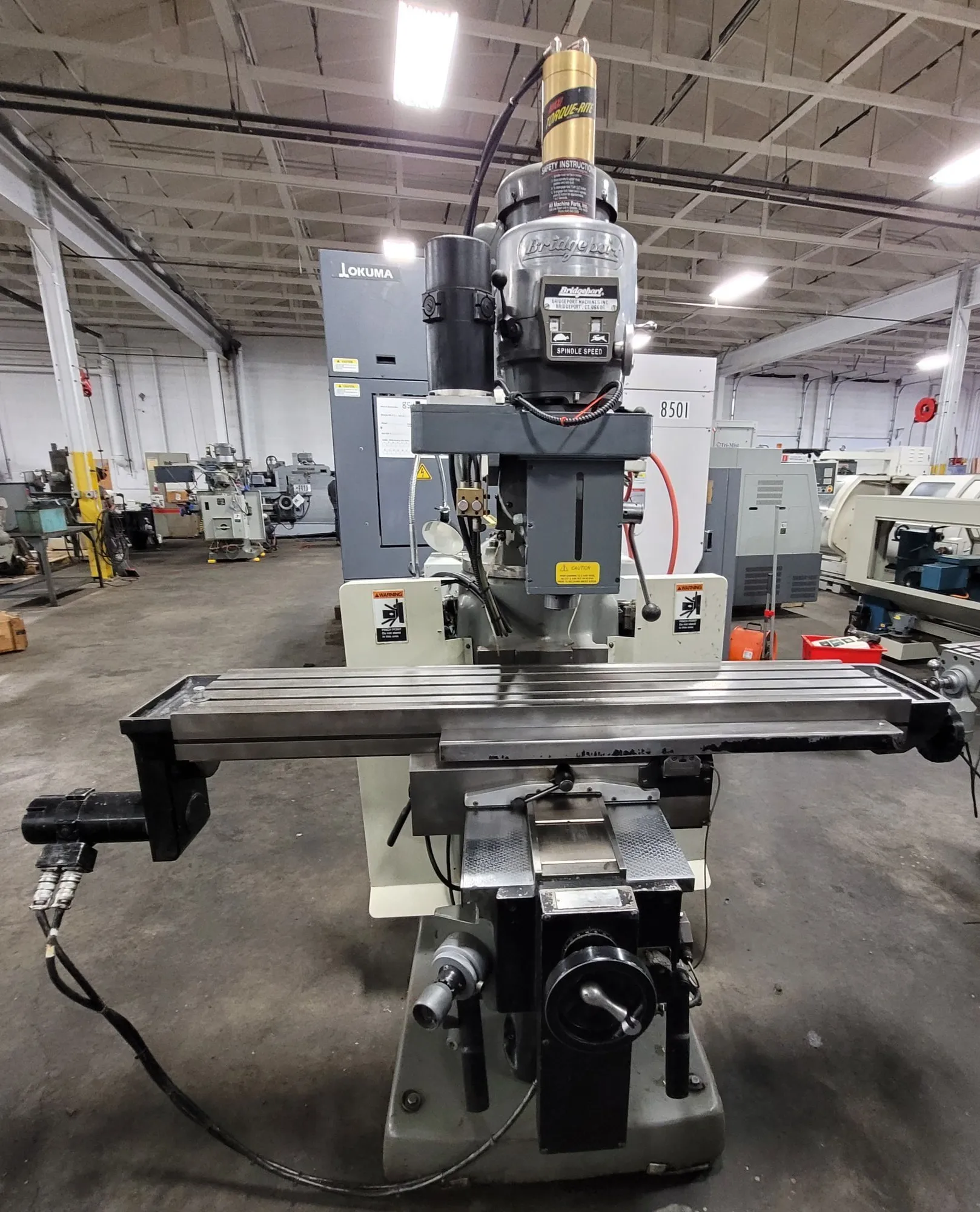 Bridgeport #EZ-Trak-II, CNC Vertical Mill, 2 HP, 4,200 RPM, 11" x 58" Table - Image 2