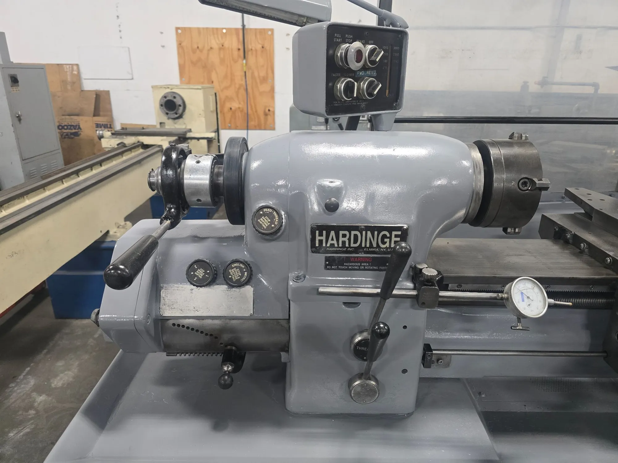 11" x 18" Hardinge #HLV-H-EM, Precision Tool Room Lathe, 5C Collet, 1 HP, 3,000 RPM, 400 V. (2 available) - Image 3