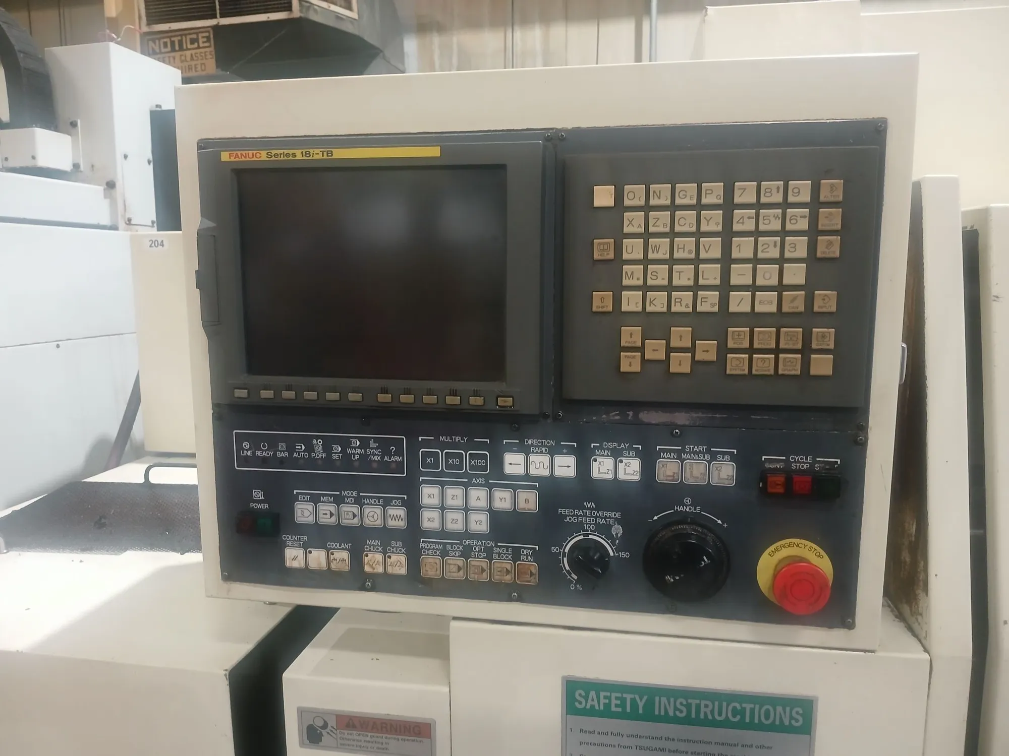 Tsugami #BS26-III, CNC Swiss Automatic Screw Machine, 1" Capacity, 7-Axis, C-Axis, Fanuc 18i-TB Control, 2006 - Image 5