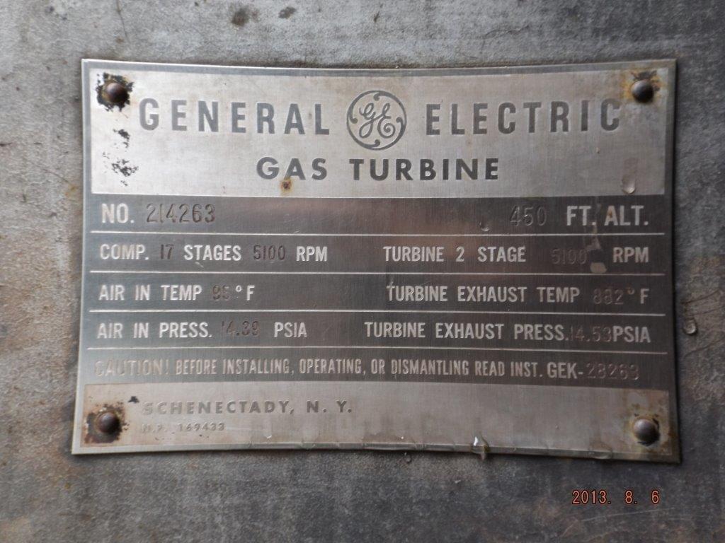 20MW GE #MS5001N, Gas Turbine, Frame 5N, w/ extra gens - Image 7