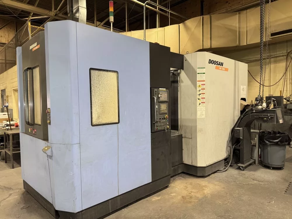 Daewoo Doosan #HP-5100, horizontal machining center, 19.7" pallet, 33.5" X, 27.6" Y, 29.5" Z, 12000 RPM, 60 - Image 1