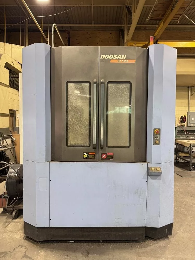 Daewoo Doosan #HP-5100, horizontal machining center, 19.7" pallet, 33.5" X, 27.6" Y, 29.5" Z, 12000 RPM, 60 - Image 3