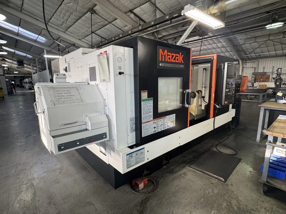 Mazak #Quick-Turn-Nexus-450-II, CNC lathe, 7.3" bar, 18" chuck, 38.5" centers, 22.83" turning diameter, 12 - Image 2