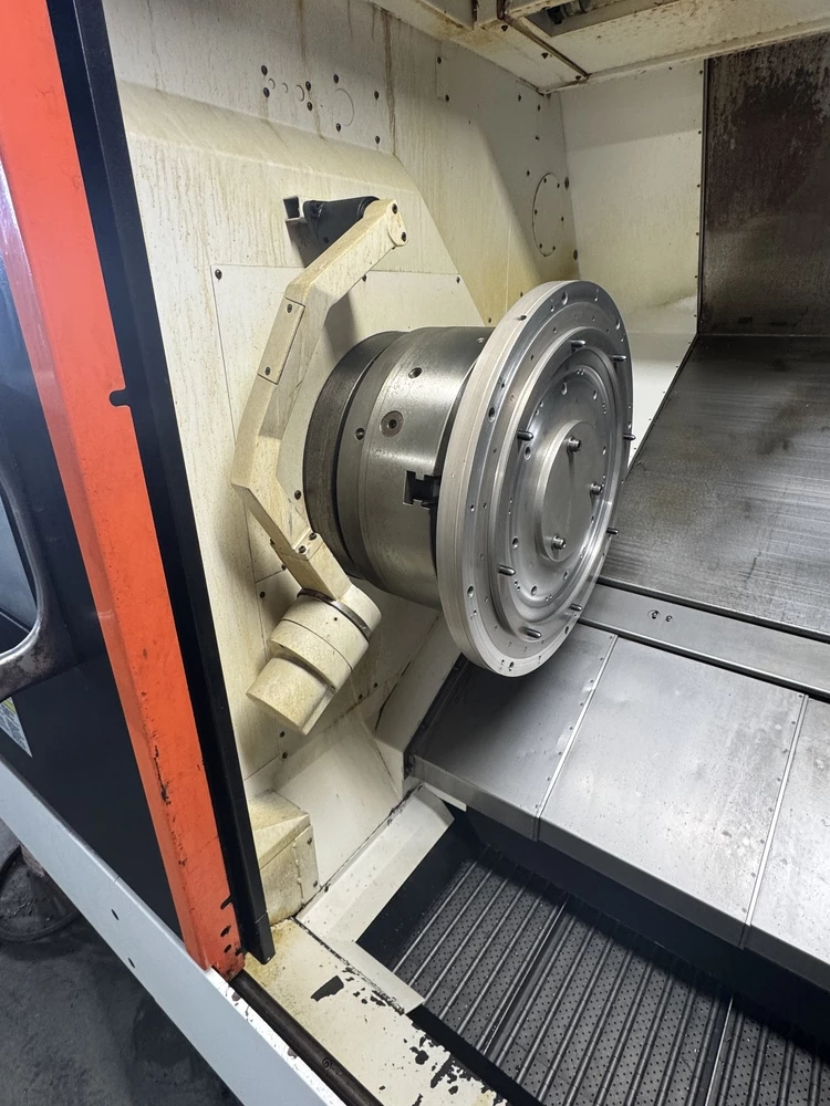 Mazak #Quick-Turn-Nexus-450-II, CNC lathe, 7.3" bar, 18" chuck, 38.5" centers, 22.83" turning diameter, 12 - Image 5