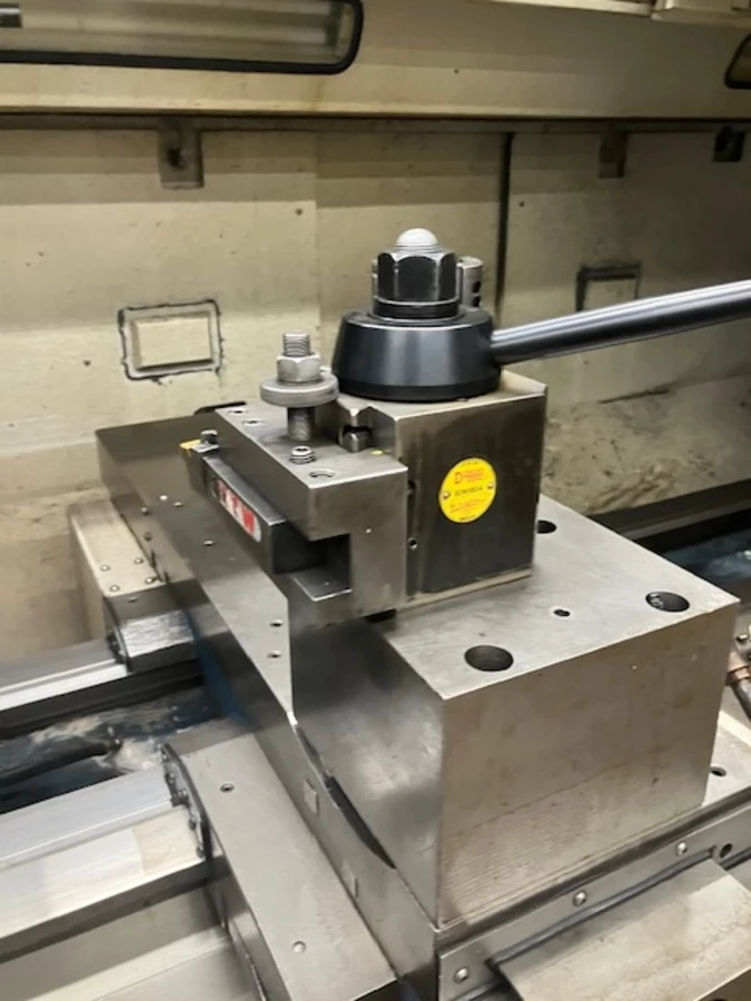 Romi #C-680, CNC lathe, 24" swing, 6.5" spindle hole, 120" centers, 79.7" turning length, 16.9" swing over - Image 9