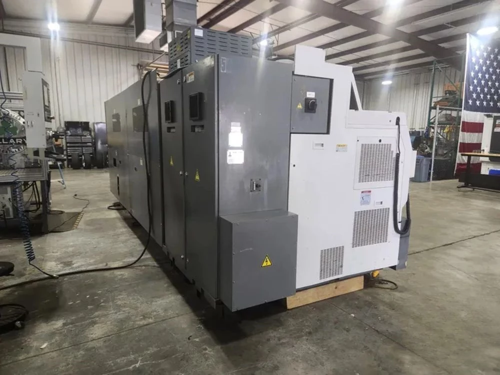 Okuma #LB-35II, CNC lathe, 27" swing, 6" bar, 20" chuck, 118" centers, 18" turning diameter, 12 station - Image 5