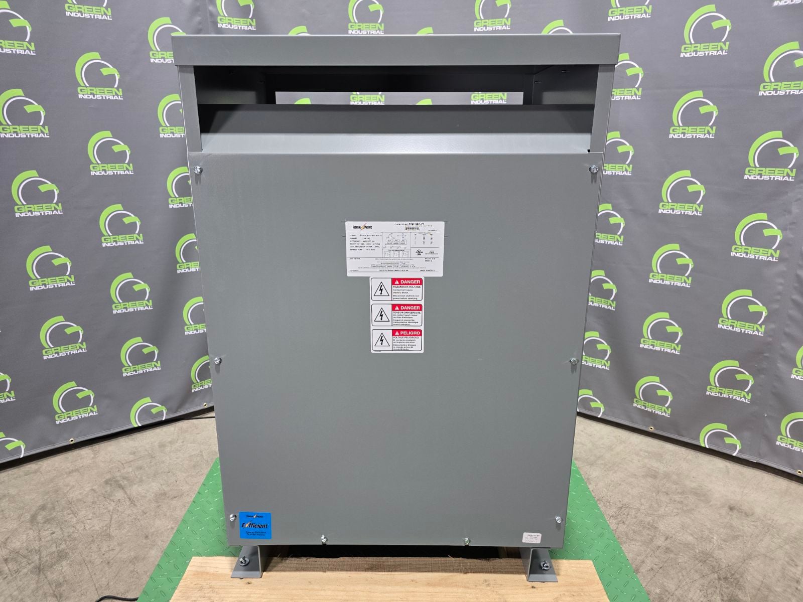 45 KVA 208 Delta Primary, 480Y/277 Secondary, Federal Pacific #T20LH42-45, Step Up Dry Type Transformer, Nema - Image 1