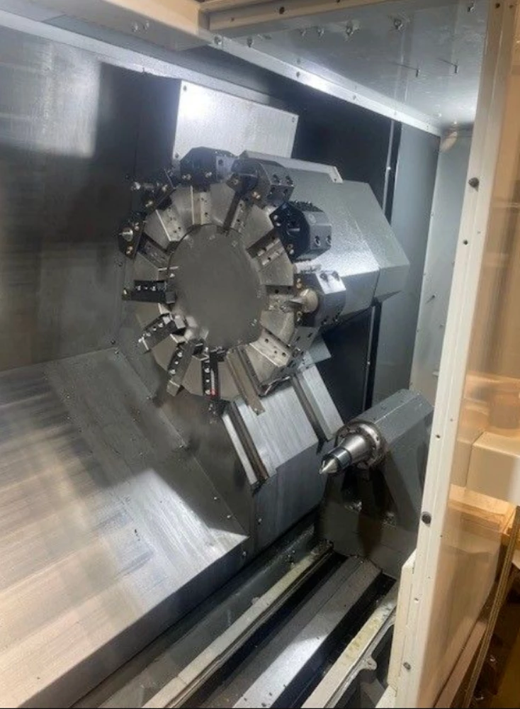 Haas #ST-30, CNC lathe, 31.7" swing, 3" bar, 10" chuck, 26" centers, 21" turning diameter, 12 station turret - Image 5
