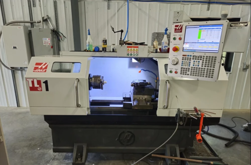 Haas #TL-1, CNC toolroom lathe, 20" swing, 1.1" bar, 8" chuck, 30" centers, 16" turning diameter, 4 station - Image 1