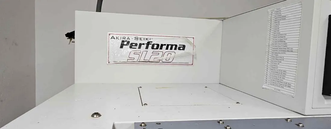 Akira Seiki #SL20, CNC lathe, 17.7" swing, 1.7" bar, 6" chuck, 13" centers, 11.4" turning diameter, 10 - Image 6