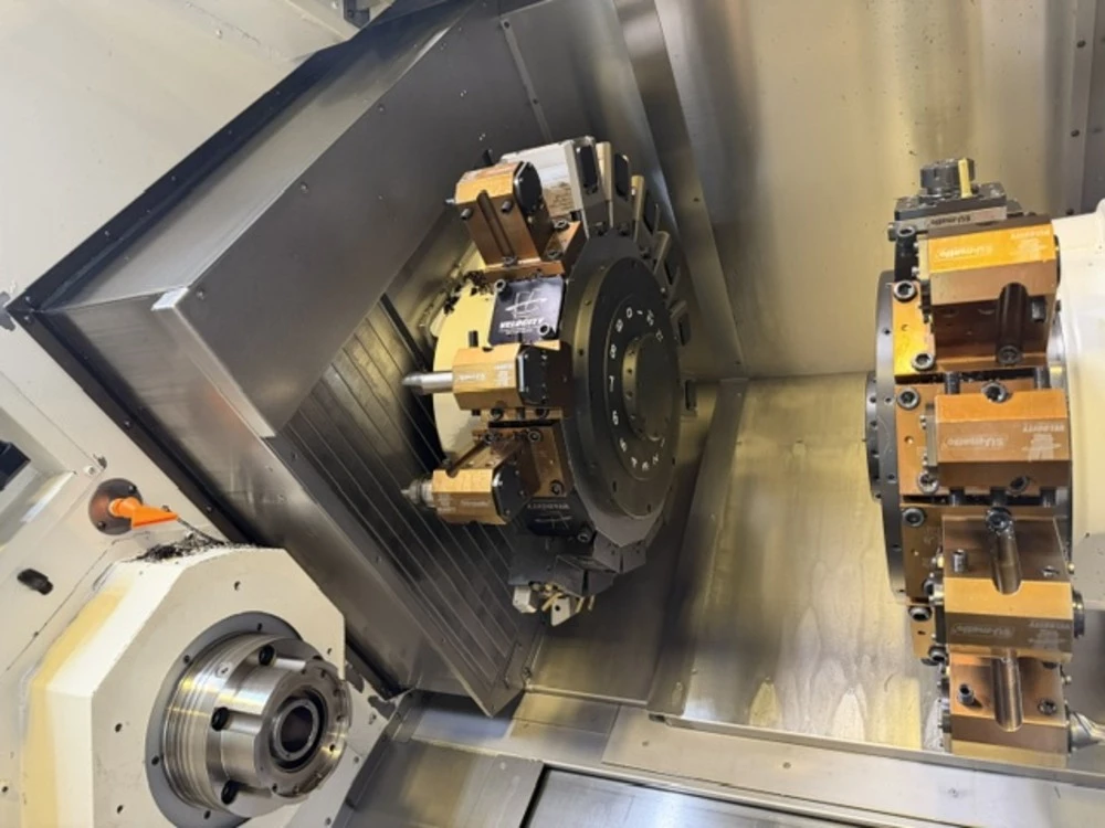 Okuma #LT3000-EX-3T3MY, CNC lathe, 21.6" swing, 3.5" bar, 8" chuck, 34" centers, 16 station turret, live - Image 9